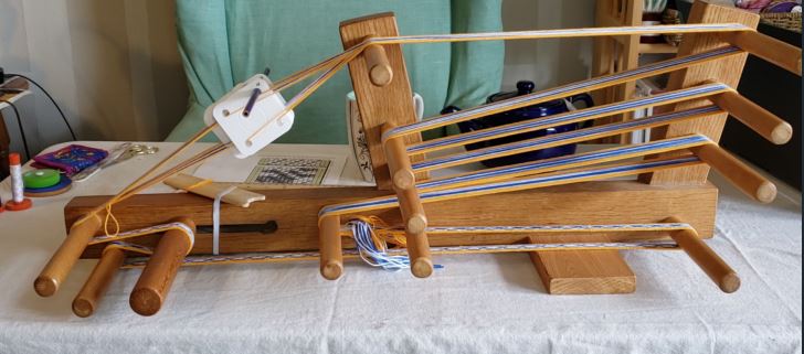 I made a Large Floor Inkle Loom! Weaving the Dublin Dragons